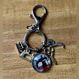Sewing theme keychain gift